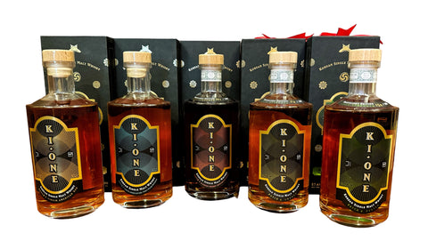 Ki One (Batch 1 to Batch 4) Korean Single Malt Whisky - 5 Bottles Set
