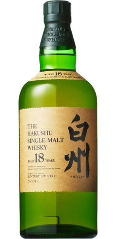 Hakushu 18 Single Malt Japanese Whisky 700ml, 43% ABV