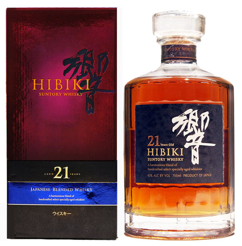 Hibiki 21 Japanese Blended Whisky, 700ml 43% ABV