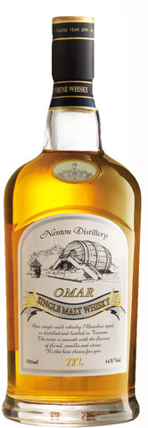 Nantou OMAR Bourbon Single Malt Taiwanese Whisky 700ml 46%